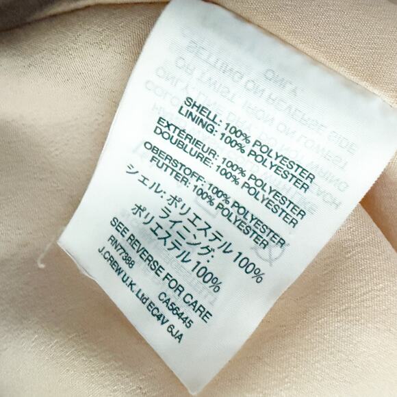 J. CREW | Bianca Rose Gold Sequined Top Black ribbon Bow Back Blouse  | Size 8 - Picture 8 of 9